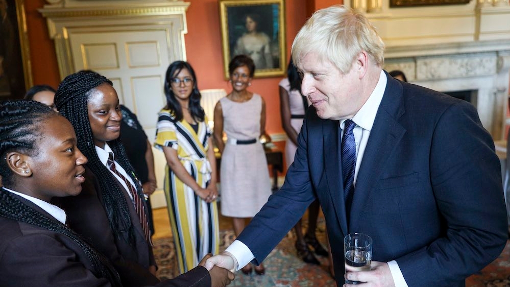 The Prime Minister Boris Johnson hosts a Girls Education reception 