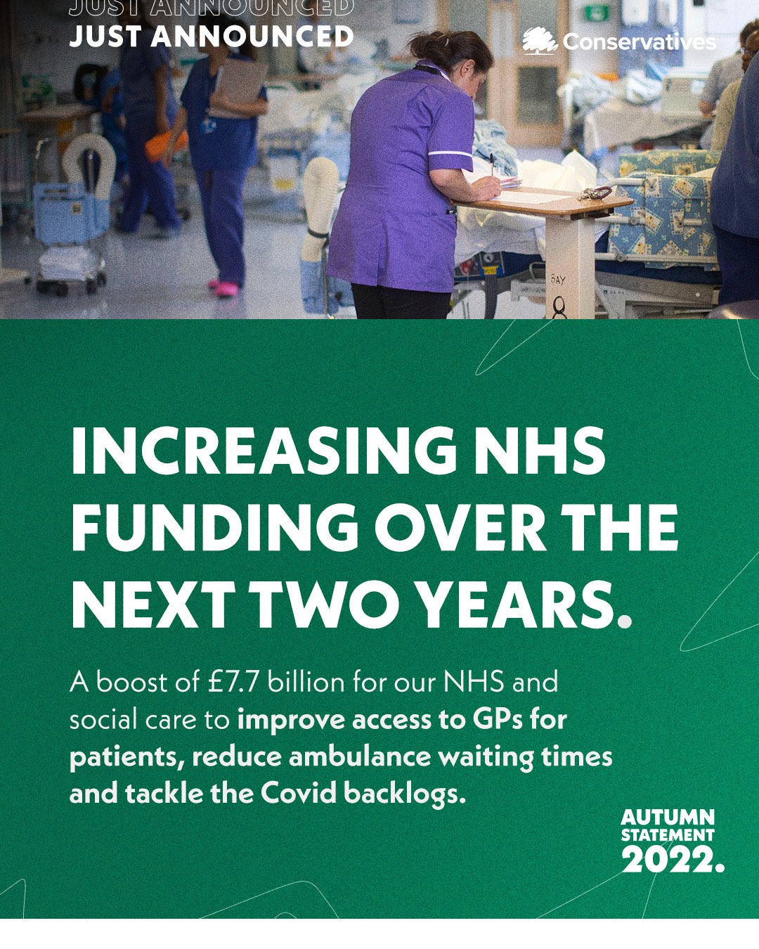 Increasing NHS funding
