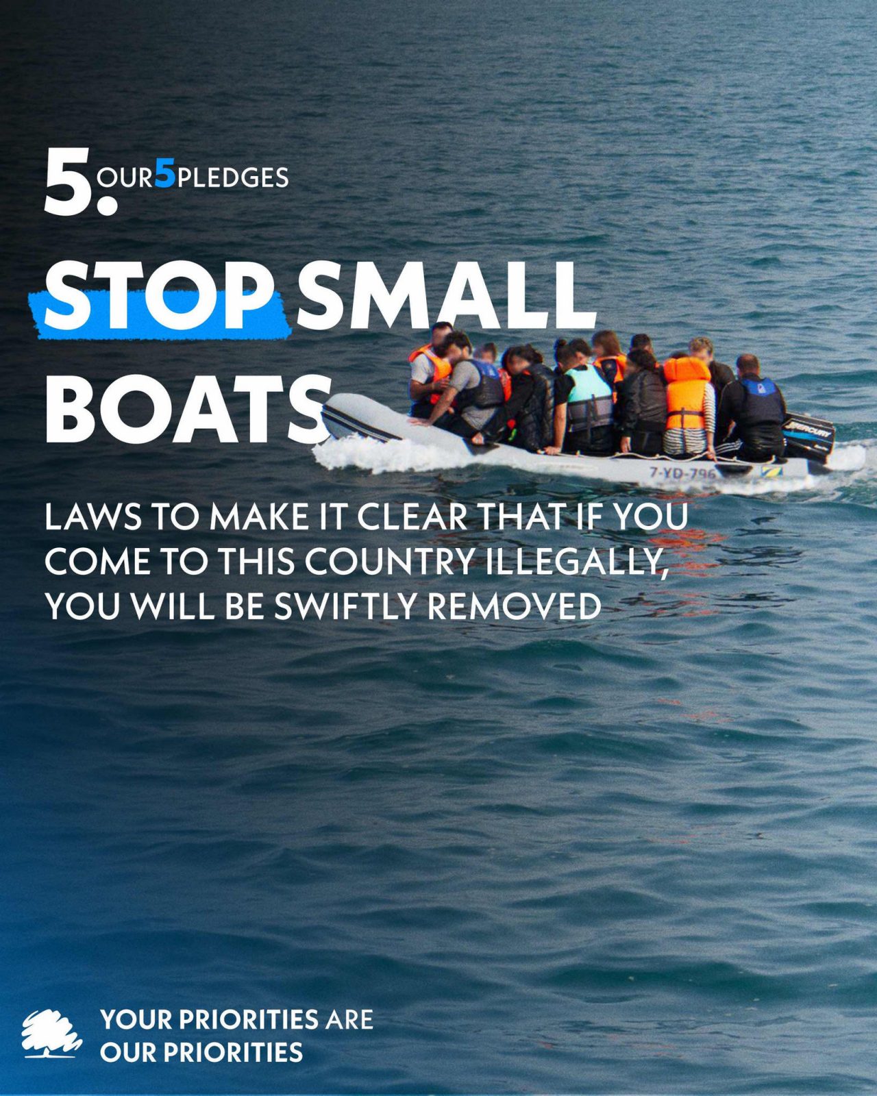 We will stop small boats
