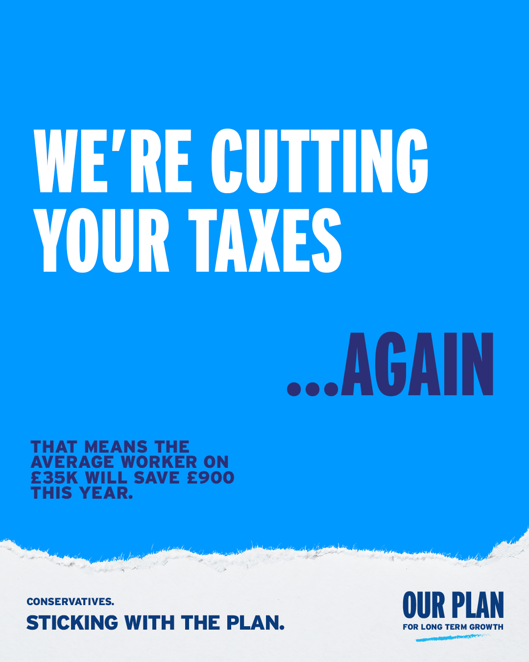 We're cutting your taxes again